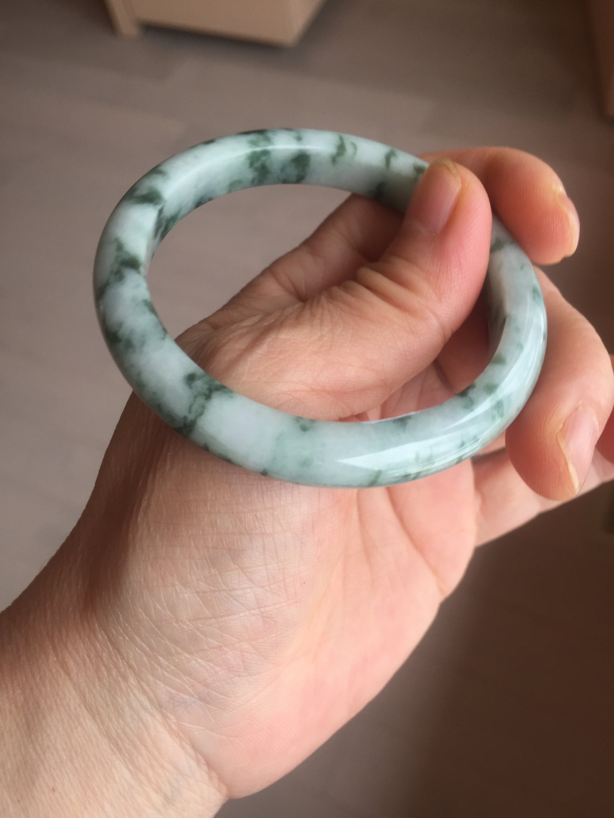 Certified Hand Carved Green Natural Myanmar factory Burma A Jade Jadeite Bead Bangle Longevity Turtle Bracelet