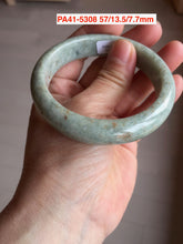 Load image into Gallery viewer, 52-63mm certified Type A 100% Natural dark green/white/purple/black Jadeite Jade bangle group with defects PA
