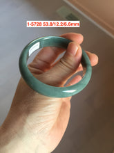 Load image into Gallery viewer, Sale! 53-54mm Certified type A 100% Natural dark green/blue/black/gray Guatemala  Jadeite bangle group GL32
