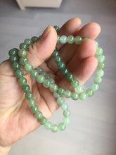 Load image into Gallery viewer, 6.7mm 100% natural type A icy watery jadeite jade beads bracelet group BP149
