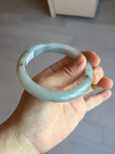 Load image into Gallery viewer, 58.5mm Certified Type A 100% Natural icy watery green/gray/brown Jadeite Jade bangle AX136-7699
