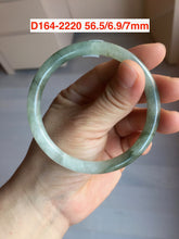 Load image into Gallery viewer, Type A 100% Natural dark green/white/black Jadeite Jade bangle (with defects) group 1
