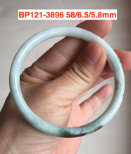 Load image into Gallery viewer, Sale! Certified type A 100% Natural green/white Jadeite bangle(different size with defects) group 2
