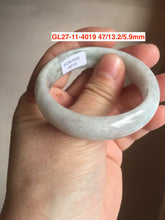 Load image into Gallery viewer, 44-51 mm Type A 100% Natural light green/yellow/gray oval Jadeite Jade bangle group  for kids/small adult hand GL27 Add-on item.
