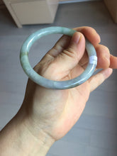 Load image into Gallery viewer, 56.3mm certified 100% natural Type A green gray purple slim round cut jadeite bangle PD161-6334
