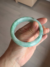 Load image into Gallery viewer, 卖了 53mm 100% natural certified sunny green/dark green jadeite jade bangle BK80-5244
