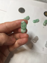 Load image into Gallery viewer, 100% natural type A icy watery jadeite jade sunny green/white/purple/yellow 3D PiXiu (貔貅) pendant necklace PC29
