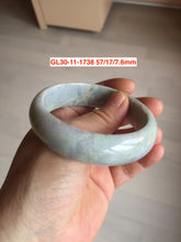 Load image into Gallery viewer, 53-59mm Type A 100% Natural light green/yellow/white  Jadeite Jade bangle group GL30 Add-on items, not for sale alone.
