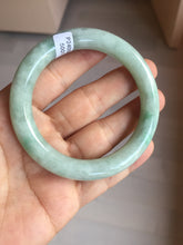 Load image into Gallery viewer, 53.3mm certified natural 100% natural Type A light green round cut jadeite jade bangle BP19-5001
