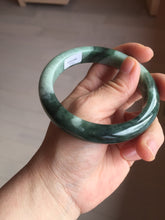 Load image into Gallery viewer, 卖了 61mm Certified Type A 100% Natural forest dark green Jadeite jade bangle BF131-2711
