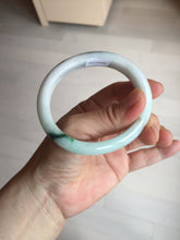 Load image into Gallery viewer, 53.5mm 100% natural certified sunny green brown pink oval jadeite jade bangle BN29-8348
