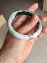 Load image into Gallery viewer, 53.2mm certificated Type A 100% Natural sunny green/brown/purple/black(FU LU SHOU, 福禄寿) Jadeite Jade bangle BG237-3302

