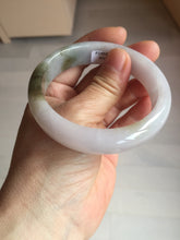 Load image into Gallery viewer, 57.5mm certified Type A 100% Natural dark green purple white Jadeite Jade bangle Y156-3005
