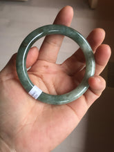 Load image into Gallery viewer, 56mm Certified Type A 100% Natural light green purple round cut Jadeite bangle PB172-4716
