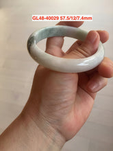 Load image into Gallery viewer, Size 50-57mm Type A 100% Natural dark green/white/black Jadeite Jade bangle with defects group Gl48
