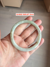 Load image into Gallery viewer, 53-59mm Type A 100% Natural light green/yellow/gray round cut Jadeite Jade bangle group GL28 Add-on items.
