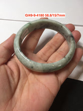 Load image into Gallery viewer, 58-64mm certified 100% Natural type A green/gray jadeite jade bangle group S33 (Clearance)
