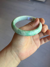 Load image into Gallery viewer, 58mm Certified type A 100% Natural sunny green/white Jadeite bangle AY85-3474
