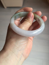 Load image into Gallery viewer, 57mm certified Type A 100% Natural dark green purple white Jadeite Jade bangle Y157-3002
