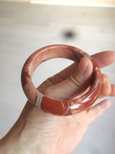 Load image into Gallery viewer, 53mm 100% natural red/pink red jasper stone bangle XY89
