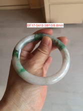 Load image into Gallery viewer, Type A 100% Natural dark green/white/black/purple Jadeite Jade bangle (with big defects) group 4
