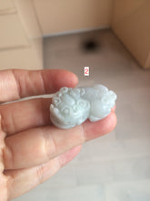 Load image into Gallery viewer, 全卖了 100% natural jadeite jade 3D PiXiu(貔貅) pendant/handhold worry stone BG48
