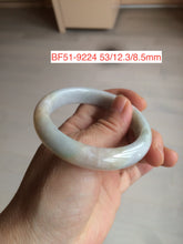 Load image into Gallery viewer, Type A 100% Natural dark green/white/black/purple Jadeite Jade bangle (with big defects) group 4
