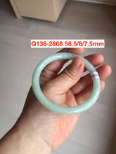 Load image into Gallery viewer, Sale! Certified type A 100% Natural green/white Jadeite bangle(different size with defects) group 2
