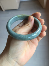 Load image into Gallery viewer, 56.5mm Certified Type A 100% Natural blue/gray/black/brown Guatemala Jadeite jade bangle PD163-6306
