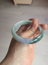 Load image into Gallery viewer, 54.5mm certified 100% natural icy watery oily dark green purple jadeite jade bangle BH87-9118
