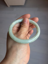 Load image into Gallery viewer, 56mm Certified Type A 100% Natural light green round cut Jadeite Jade bangle F138-8176
