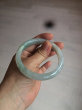 Load image into Gallery viewer, 55mm Certified type A 100% Natural super icy watery sunny green Jadeite bangle AY26-1659
