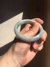 Load image into Gallery viewer, 56mm certified 100% natural type A light green white blue jadeite jade bangle BQ22-3791
