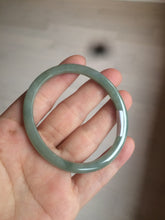 Load image into Gallery viewer, 51.5mm certified 100% natural Type A oily dark green oval jadeite jade bangle AZ46-1488
