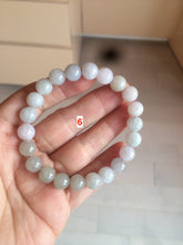 Load image into Gallery viewer, 100% natural type A green/white jadeite jade beads bracelet group BK54
