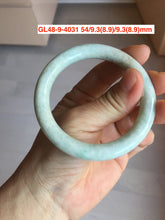 Load image into Gallery viewer, Size 50-57mm Type A 100% Natural dark green/white/black Jadeite Jade bangle with defects group Gl48
