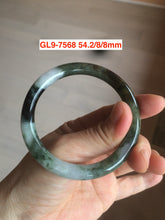 Load image into Gallery viewer, Sale! Certified type A 100% Natural green/white Jadeite bangle(different size with defects) group 2
