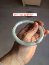 Load image into Gallery viewer, Type A 100% Natural dark green/white/black Jadeite Jade bangle (with defects) group 1
