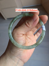 Load image into Gallery viewer, Type A 100% Natural dark green/white/black Jadeite Jade bangle (with defects) group 1
