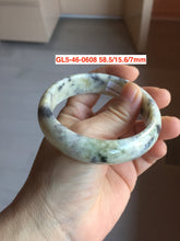 Load image into Gallery viewer, Sale! Certified type A 100% 50-59mm Natural green/white/beige/eggplant purple/black spring garden Jadeite bangle group GL5(31-50)
