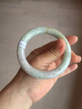 Load image into Gallery viewer, 56.6mm 100% natural Type A green/purple/yellow(FU LU SHOU) chubby jadeite jade bangle BK72-5808
