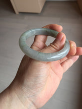 Load image into Gallery viewer, 53mm 100% natural certified dark green/gray jadeite jade bangle BM53-8655
