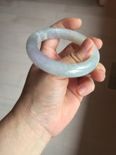 Load image into Gallery viewer, 53.8mm certified 100% natural Type A icy water light green/pule/brown/gray(FU LU SHOU) jadeite jade bangle BP159-5038
