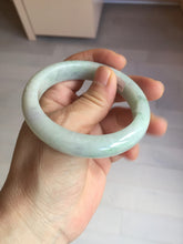 Load image into Gallery viewer, 54.6mm 100% natural sunny green/white/purple jadeite jade bangle BN43
