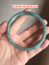 Load image into Gallery viewer, Sale! Certified type A 100% Natural green/white Jadeite bangle(different size with defects) group 2
