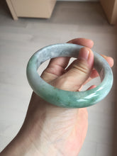 Load image into Gallery viewer, 60.2mm certified type A 100% Natural green/black/red chubby Jadeite Jade bangle B119-9123
