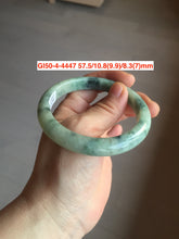 Load image into Gallery viewer, 54-63mm certified Type A 100% Natural dark green/white/black Jadeite Jade bangle group with defects GL1
