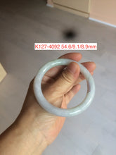 Load image into Gallery viewer, Sale! Certified type A 100% Natural green/white Jadeite bangle(different size with defects) group 2
