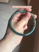 Load image into Gallery viewer, Type A 100% Natural dark green/white/black Jadeite Jade bangle (with defects) group 1
