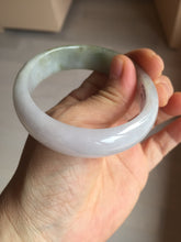 Load image into Gallery viewer, 54mm certified Type A 100% Natural light green white purple Jadeite Jade bangle Q131-3010
